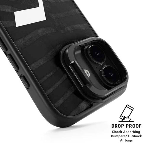 NBA Utah Jazz Black Animal Print iPhone 17 Kickstand Case