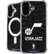 NBA Utah Jazz Black Animal Print iPhone 17 MagSafe Case