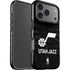 NBA Utah Jazz Black Animal Print iPhone 17 Pro Impact Case