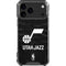 NBA Utah Jazz Black Animal Print iPhone 17 Pro Max Clear Case