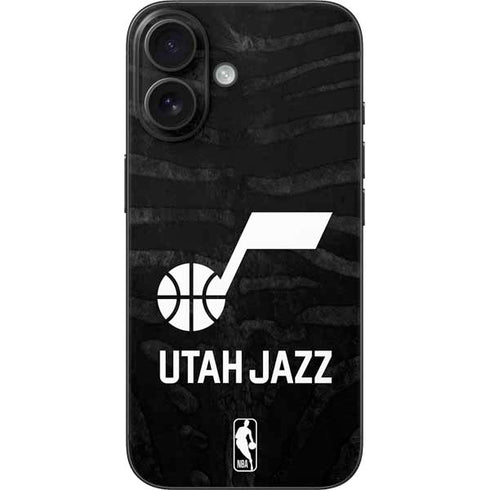 NBA Utah Jazz Black Animal Print iPhone 17 Skin