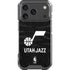 NBA Utah Jazz Black Animal Print iPhone 18 Pro Clear Case