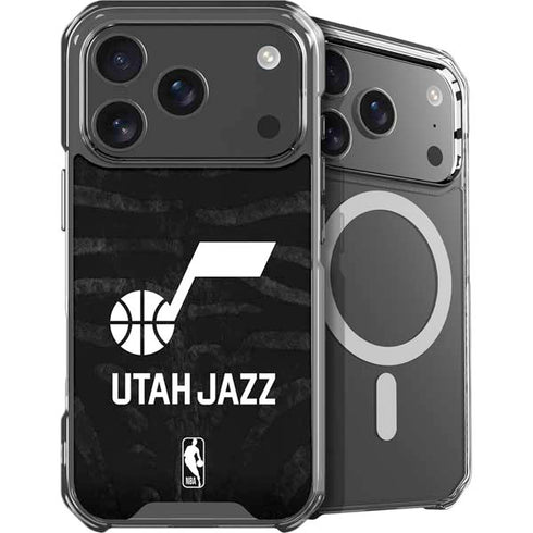 NBA Utah Jazz Black Animal Print iPhone 18 Pro Max MagSafe Case