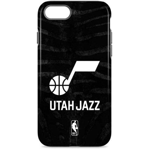 NBA Utah Jazz Black Animal Print iPhone Cases