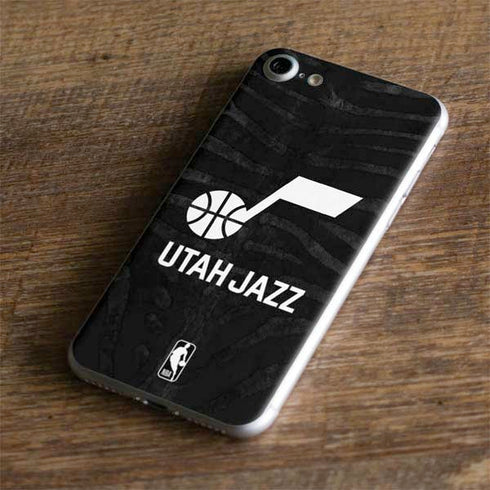 NBA Utah Jazz Black Animal Print iPhone 7 Skin