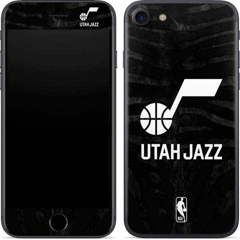 NBA Utah Jazz Black Animal Print iPhone 8 Skin