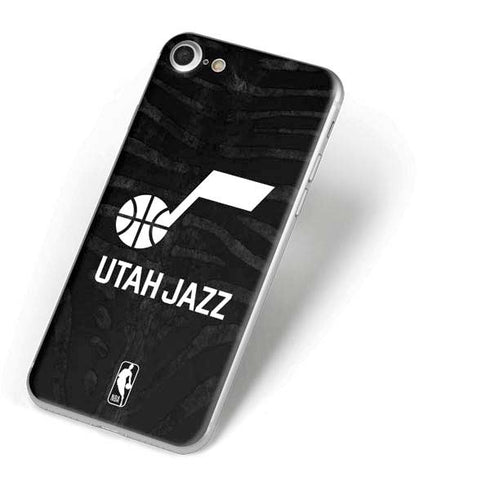 NBA Utah Jazz Black Animal Print iPhone 8 Skin