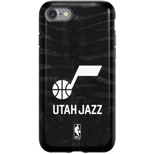 NBA Utah Jazz Black Animal Print iPhone SE (2nd & 3rd Gen) Pro Case