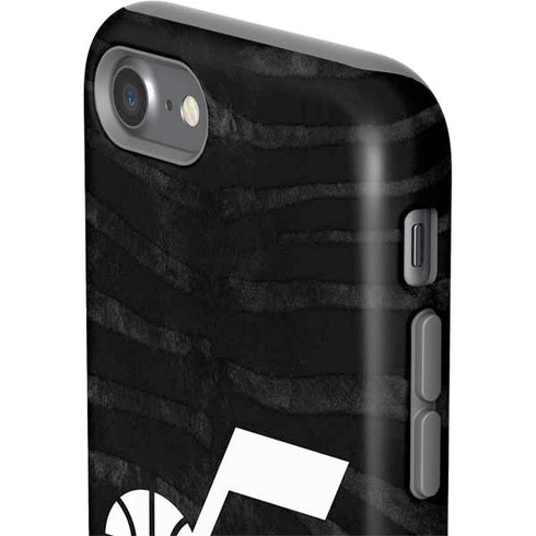 NBA Utah Jazz Black Animal Print iPhone SE (2nd & 3rd Gen) Pro Case