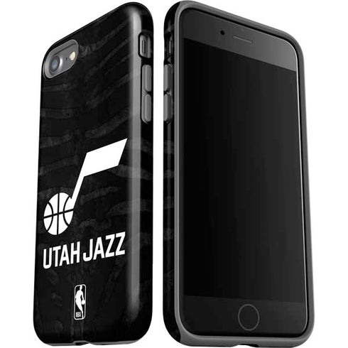 NBA Utah Jazz Black Animal Print iPhone SE (2nd & 3rd Gen) Pro Case