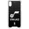 NBA Utah Jazz Black Animal Print iPhone XS Clear Case