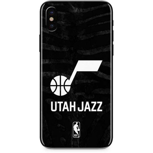 NBA Utah Jazz Black Animal Print iPhone XS Max Skin