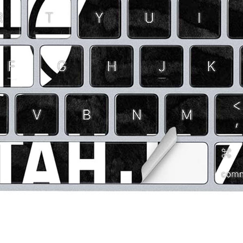 NBA Utah Jazz Black Animal Print Magic Keyboard Skin