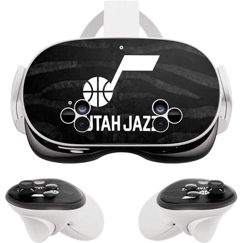 NBA Utah Jazz Black Animal Print Meta Quest 3S Skin