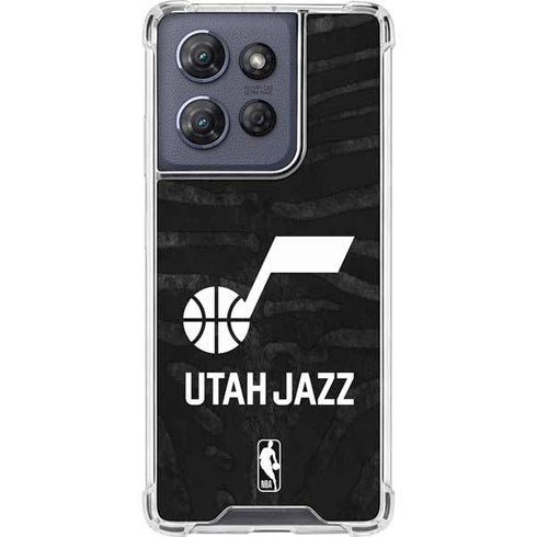 NBA Utah Jazz Black Animal Print Moto G Power 5G (2025) Clear Case