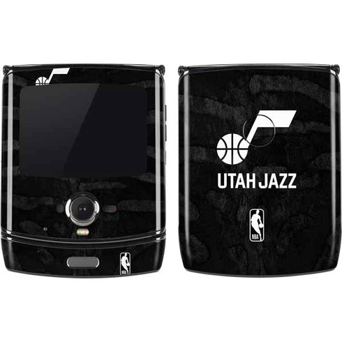 NBA Utah Jazz Black Animal Print Motorola RAZR Skin