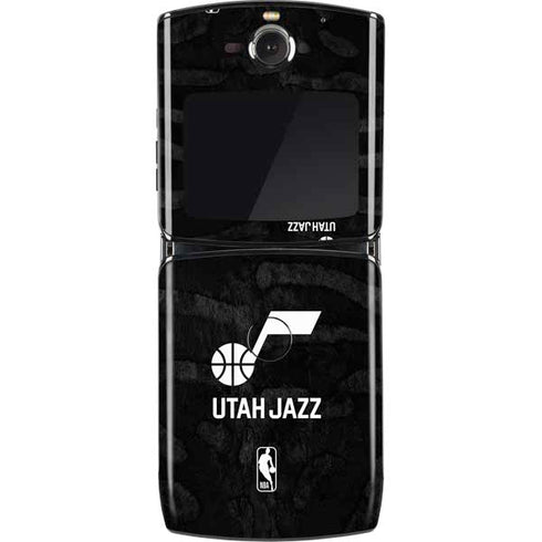 NBA Utah Jazz Black Animal Print Motorola RAZR Skin