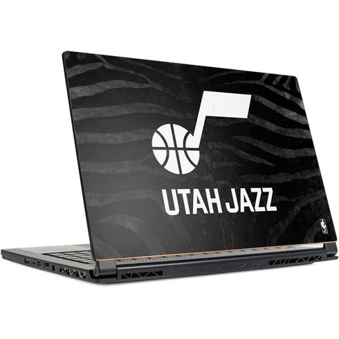 NBA Utah Jazz Black Animal Print MSI GS65 Stealth Laptop Skin