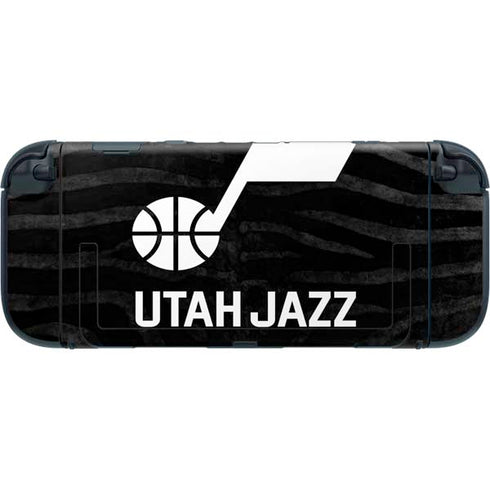NBA Utah Jazz Black Animal Print Nintendo Switch 2 (2025) with Joy-Con Skin