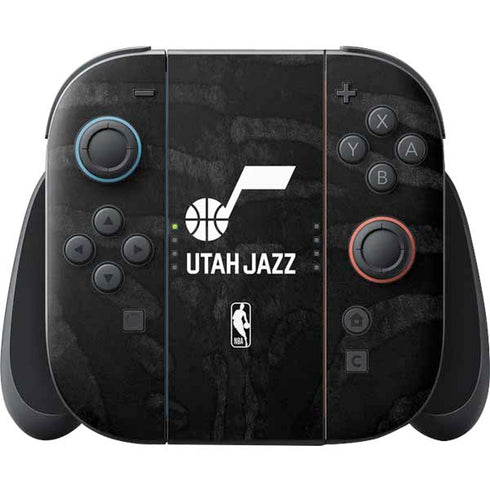 NBA Utah Jazz Black Animal Print Nintendo Switch 2 (2025) Joy-Con Controller Skin