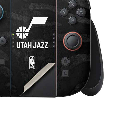 NBA Utah Jazz Black Animal Print Nintendo Switch 2 (2025) Joy-Con Controller Skin