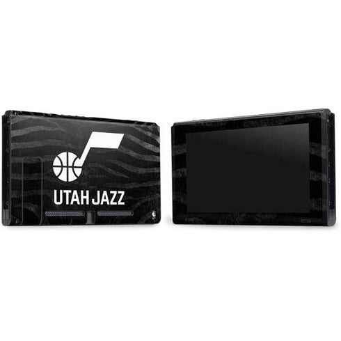 NBA Utah Jazz Black Animal Print Nintendo Switch Bundle Skin