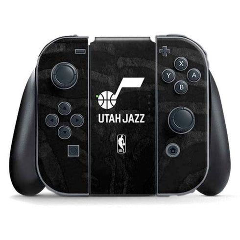 NBA Utah Jazz Black Animal Print Nintendo Switch (2017-2021) Joy-Con Controller Skin