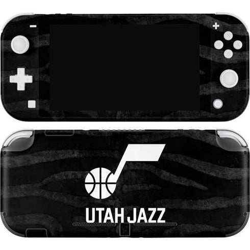NBA Utah Jazz Black Animal Print Nintendo Switch Lite Skin