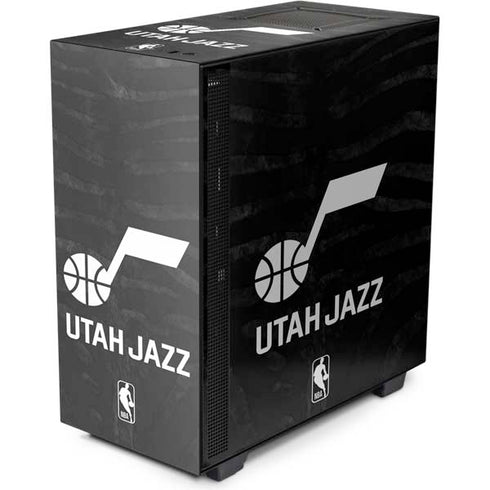 NBA Utah Jazz Black Animal Print NZXT H510 Compact ATX Mid-Tower Case Skin