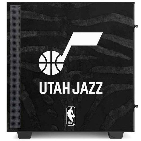 NBA Utah Jazz Black Animal Print NZXT H510 Compact ATX Mid-Tower Case Skin