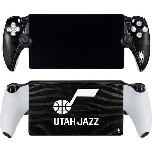 NBA Utah Jazz Black Animal Print PlayStation Portal Remote Player Skin