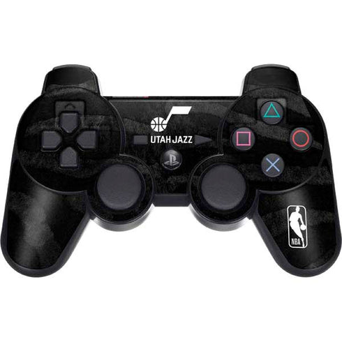 NBA Utah Jazz Black Animal Print PS3 Dual Shock wireless controller Skin
