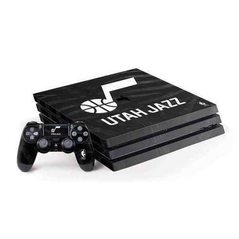 NBA Utah Jazz Black Animal Print PS4 Pro Bundle Skin
