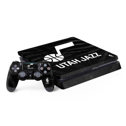 NBA Utah Jazz Black Animal Print PS4 Slim Bundle Skin