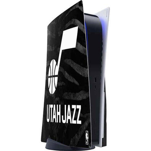 NBA Utah Jazz Black Animal Print PlayStation PS5 Skins