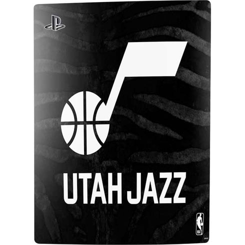 NBA Utah Jazz Black Animal Print PS5 Console Skin