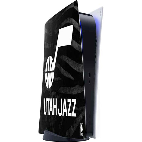 NBA Utah Jazz Black Animal Print PlayStation PS5 Skins