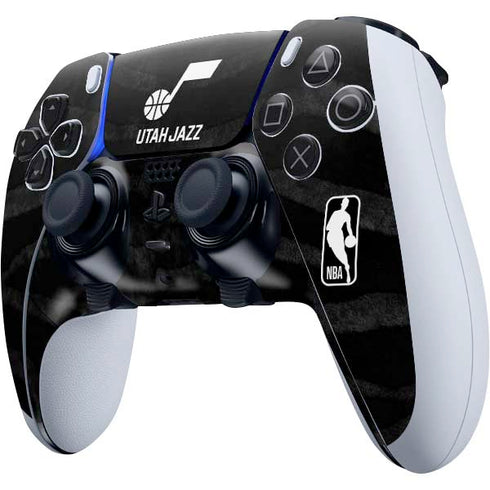 NBA Utah Jazz Black Animal Print PS5 DualSense Edge Pro Controller Skin