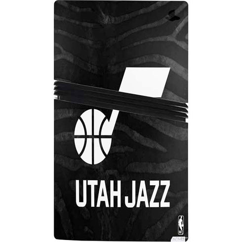 NBA Utah Jazz Black Animal Print PS5 Pro Console Skin