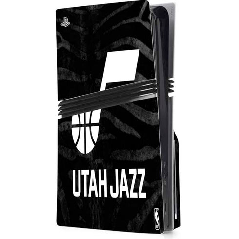 NBA Utah Jazz Black Animal Print PlayStation PS5 Skins