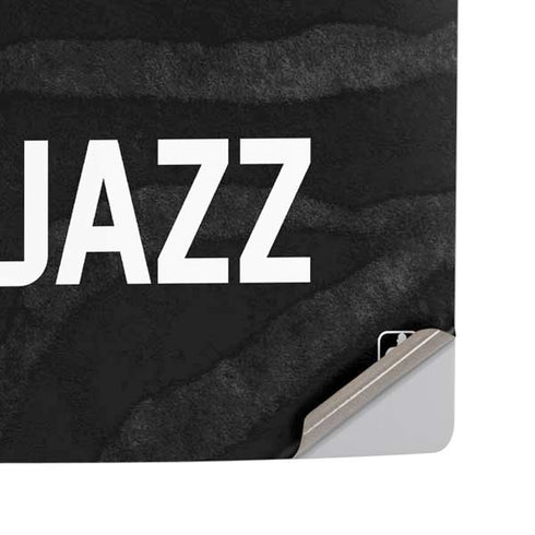 NBA Utah Jazz Black Animal Print PS5 Pro Disk Console Skin
