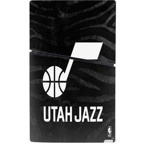 NBA Utah Jazz Black Animal Print PS5 Slim Digital Edition Console Skin