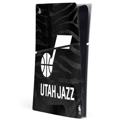 NBA Utah Jazz Black Animal Print PlayStation PS5 Skins