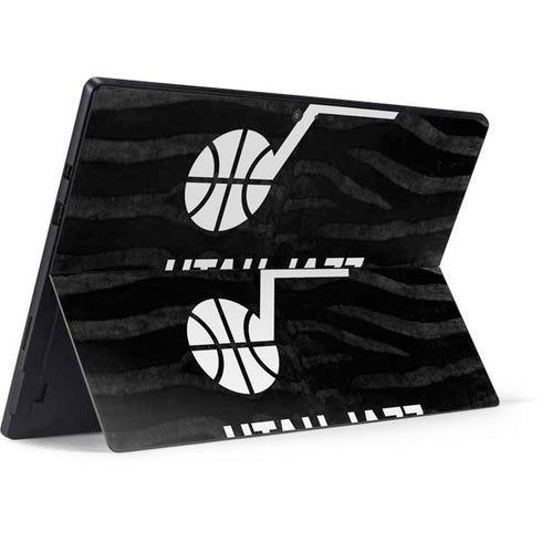 NBA Utah Jazz Black Animal Print Surface Pro 6 Skin