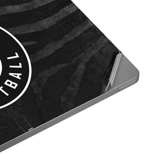 NBA Utah Jazz Black Animal Print Laptop Skins