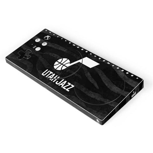 NBA Utah Jazz Black Animal Print Xbox Adaptive Controller Skin