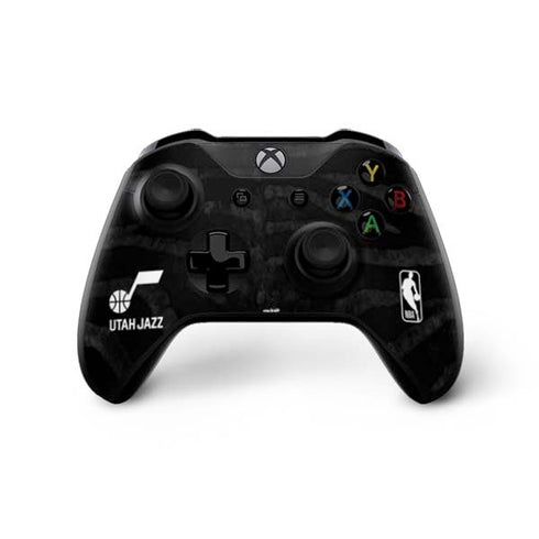 NBA Utah Jazz Black Animal Print Xbox One X Bundle Skin
