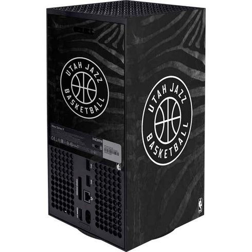 NBA Utah Jazz Black Animal Print Xbox Series X Bundle Skin