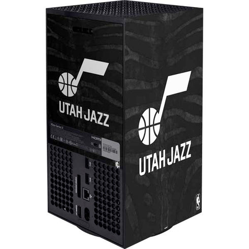 NBA Utah Jazz Black Animal Print Xbox Series X Bundle Skin
