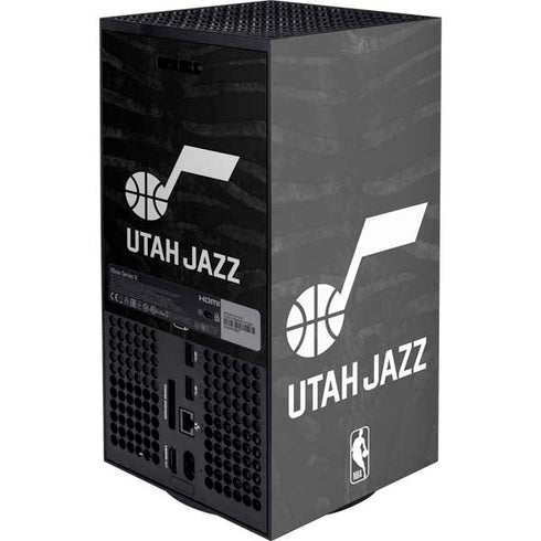 NBA Utah Jazz Black Animal Print XBox Series X Digital Edition Console Skin